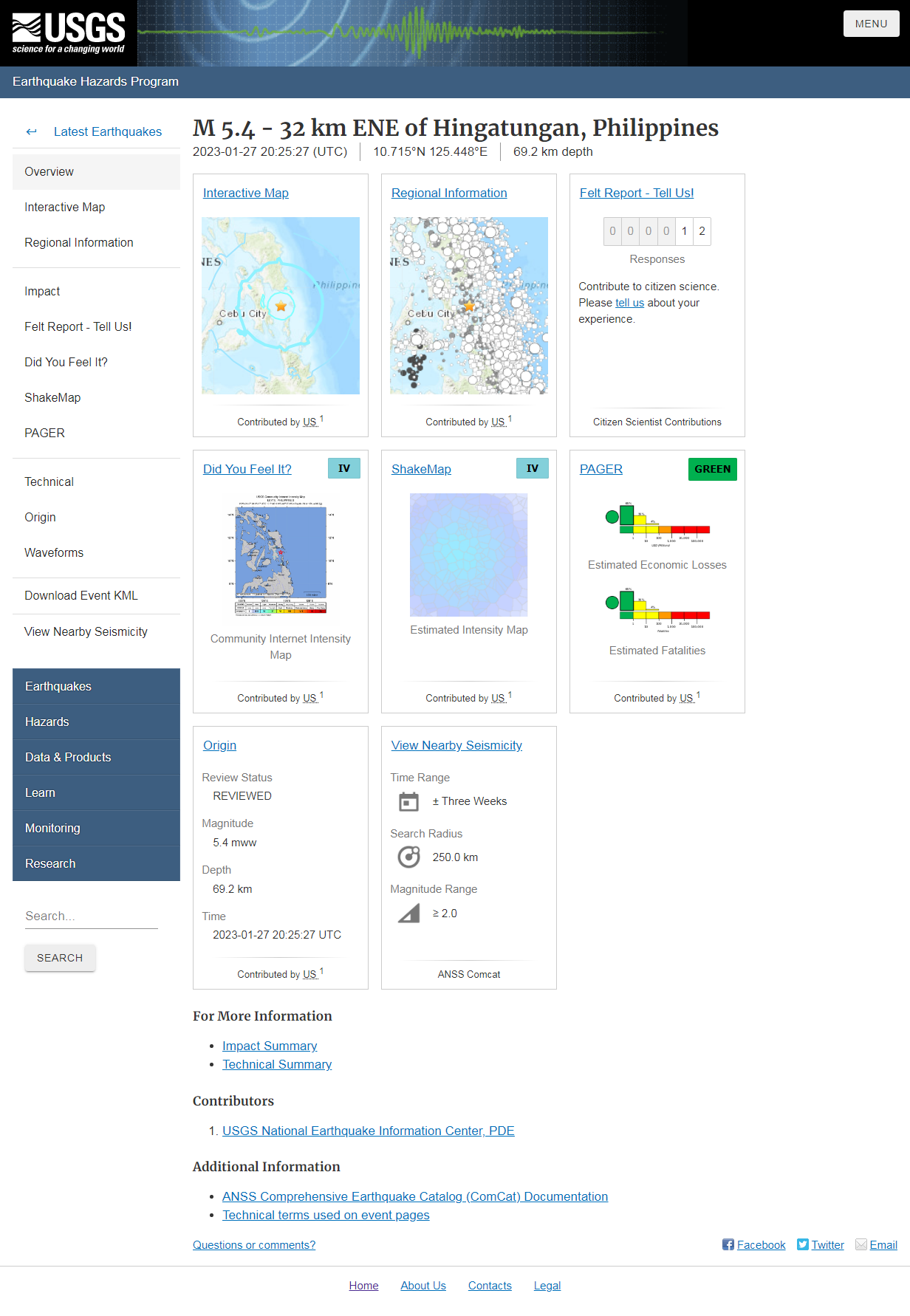 M 5.4 - 32 km ENE of Hingatungan, Philippines.png