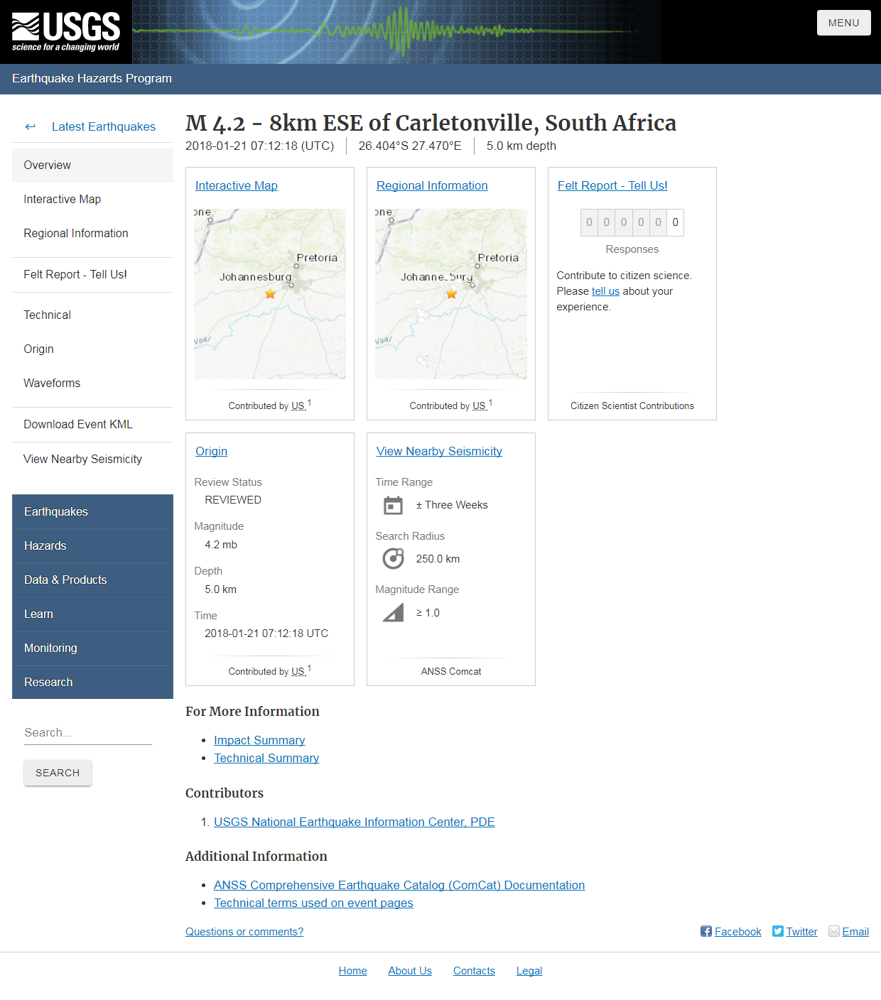 M 4.2 - 8km ESE of Carletonville, South Africa.png
