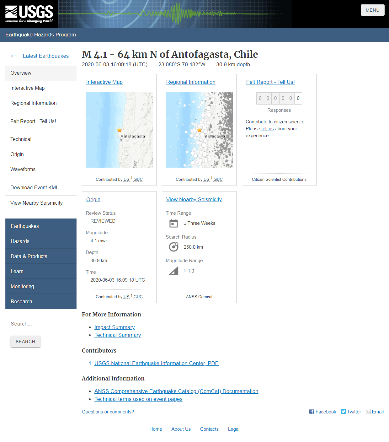 M 4.1 - 64 km N of Antofagasta, Chile.png