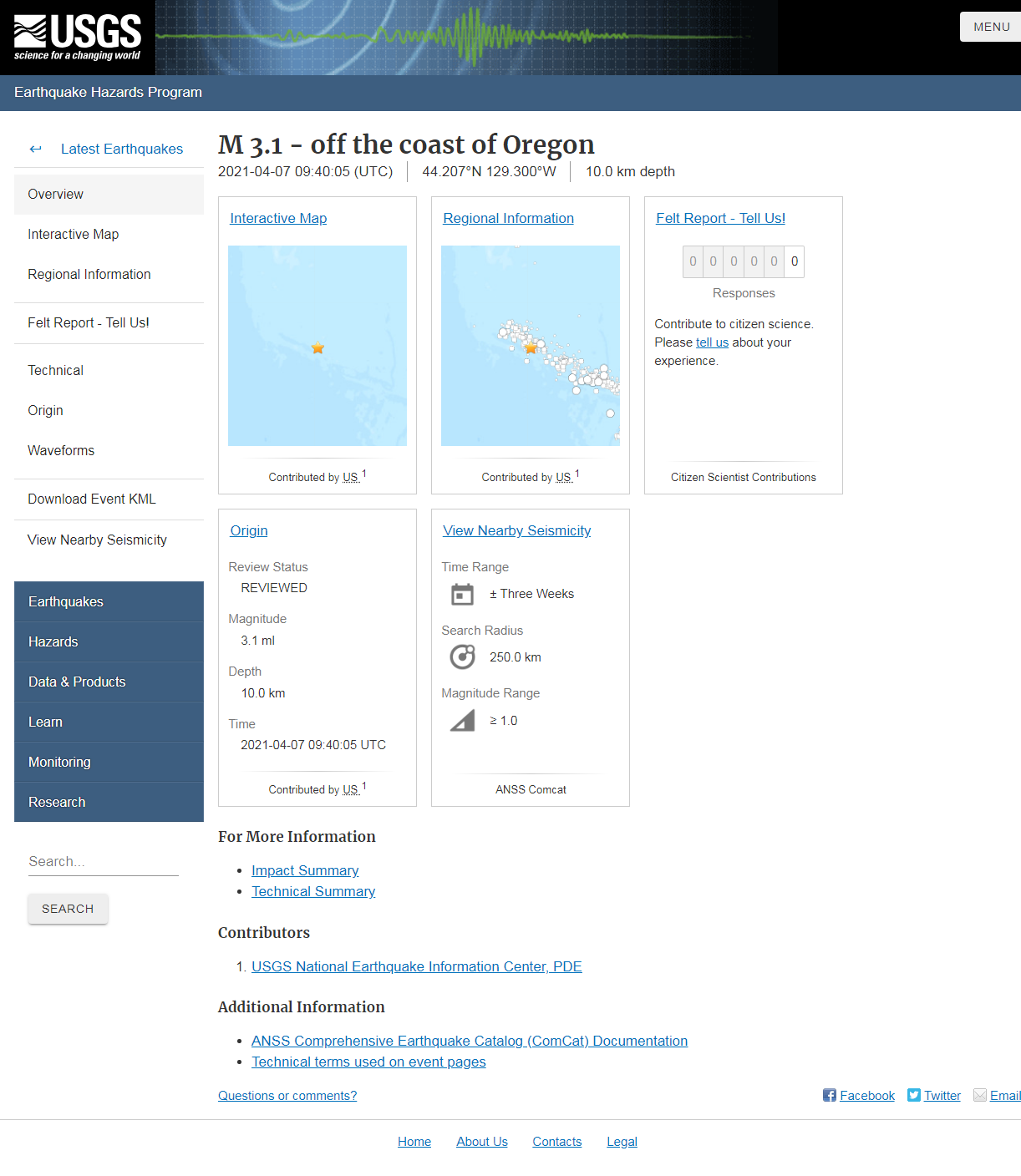 M 3.1 - off the coast of Oregon.png